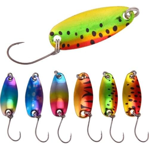 Sequin Color Copper 2.5 G Spoon Horse Mouth Submerged Water Clever Mouth Bass Sea Fishing Freshwater Fishing Tackle
