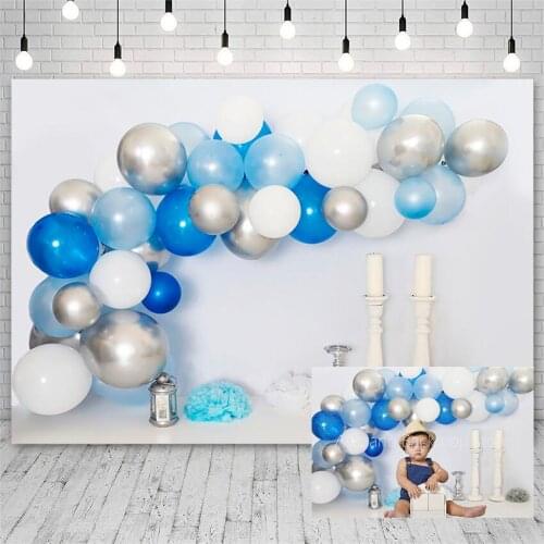 Birthday Party Baby Shower Newborn Photography Background Balloon Flowers Backdrop Banner Photo Studio Photozone Photocall Decor