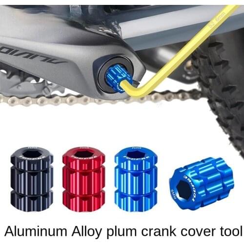 Integrated Hollow Plum Blossom Crank Cover Removal Tool Mountain Road Bike Aluminum Alloy Crankset Wrench Bicycle Repair Kit