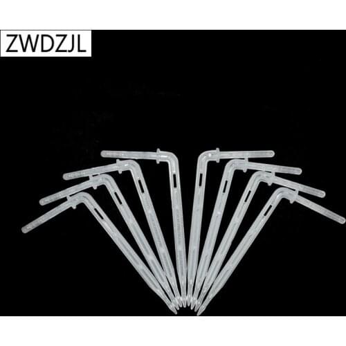 4/7 arrow dropper arrow drip emitter drip Curved transparent white Greenhouse Irrigation for 4/7mm Hose 25pcs