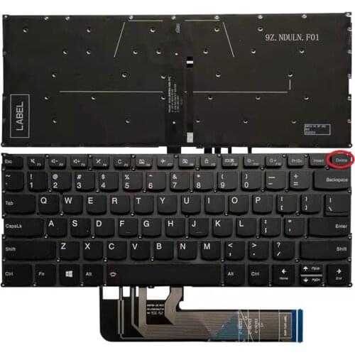 New gray/black US laptop Keyboard for Lenovo Yoga 730-13IKB 730-13IWL 730-15IKB 730-15IWL US keyboard With backlight