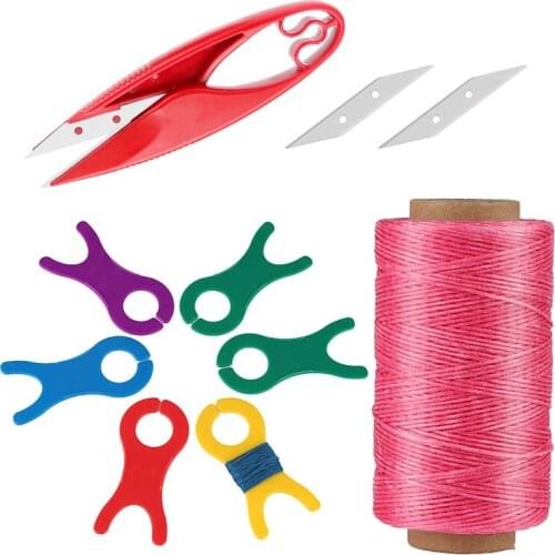 LMDZ Floss Bobbin Embroidery Floss Craft Thread Bobbin Thickness Waxed Thread Tailor Scissor Leather Sewing Tools