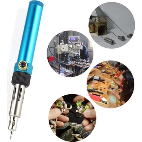 Mini Cordless Torch Soldering Iron Blow Torch Cordless Solder Iron Pen Shaped Gas Soldering Iron Gun Welding Tool 1300