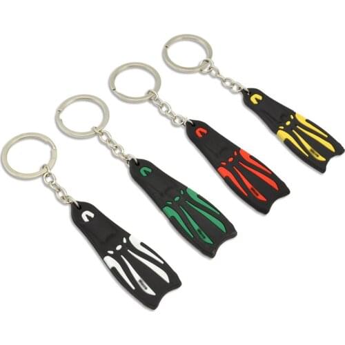 Mini Scuba Diving Fin Key Chain KeyChain Flipper Keyring Diver Diving Gift