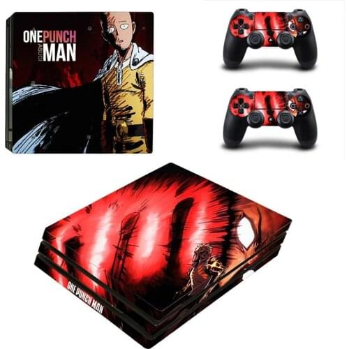 One Punch Man PS4 Pro Stickers Play station 4 Skin Sticker Decal Cover For PlayStation 4 PS4 Pro Console & Controller Skins