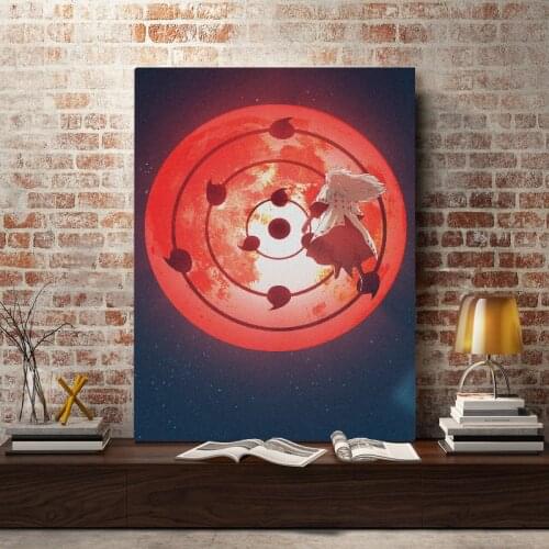 Madara Uchiha SHARINGAN Posters and Prints Classic Japanese Anime Canvas Painting Animation Wall Art Pictures for Living Room