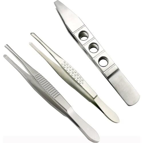 Ophthalmic Eyelash Curler Stainless Steel Cilia Forceps Long 90mm Veterinary Ophthalmic Eye Tools