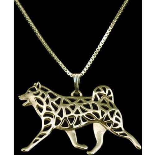 Gold Silver Color Shiba Inu Pendant Necklace Hunger Games Necklace Women Best Friend Choker