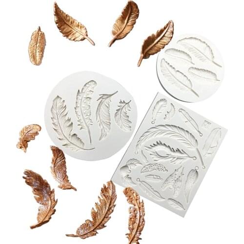 Feather Silicone Sugarcraft Cupcake Baking Mold Fondant Cake Decorating Tools