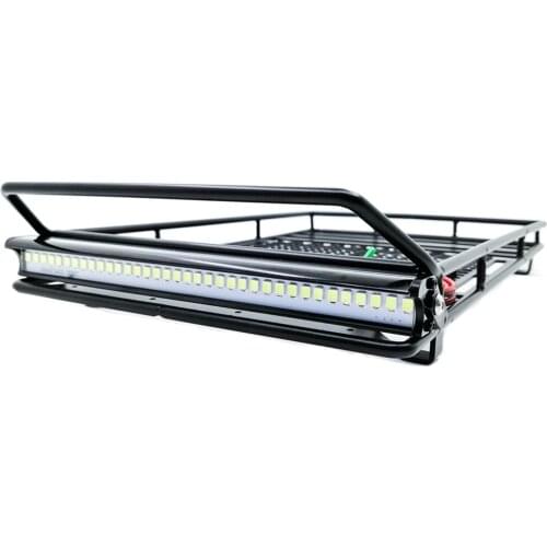 RC Truck METAL ROLL CAGE ROOF RACK For RC SCX10 TRX4 D90 TF2 cc01