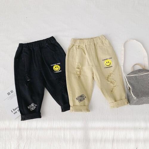 Boys Pants Childrens Clothing Kids Casual Tracksuits 2019 Autumn Winter New Fashion Denim Pants for Baby Boys Toddler Trousers