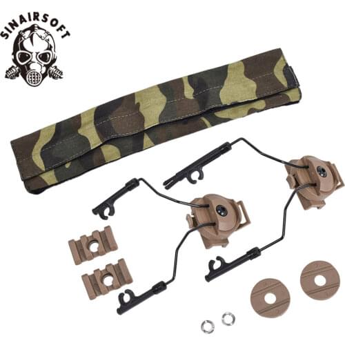 SINAIRSOFT FAST Airsoft Tactical HELMET RAIL ADAPTER SET Peltor Comtac Headset Ops-Core ARC RAIL ADAPTER FOR Element C1 C2 C4
