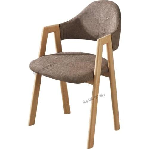 Nordic Dining Chair Net Red Ins Chair Home Simple Modern Backrest Stool Restaurant Snack Bar Iron Chair Fabric