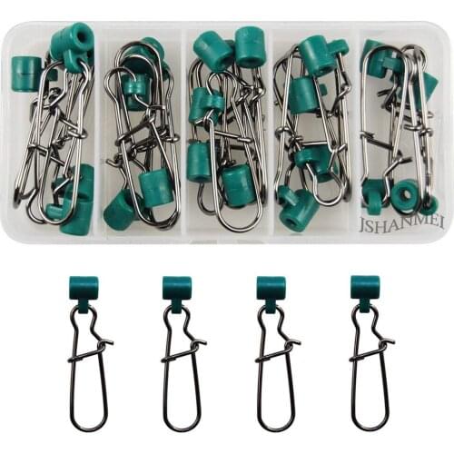 25Pcs/Box Heavy Duty Sinker Slides With Stainless Steel Snaps High-Strength Fishing Braid Line Sinker Slider Slides Swivel Snap