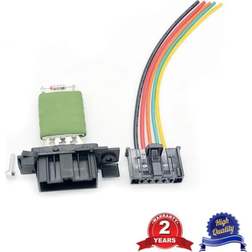 Heater Blower Motor Resistor and Wiring Harness For Fiat Punto Doblo Qubo 13248240 6450XR