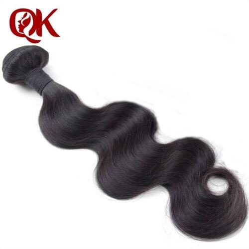 QueenKing Hair Brazilian Body Wave Remy Hair Bundles Natural Color 100% Human Hair Weaving Free Shipping