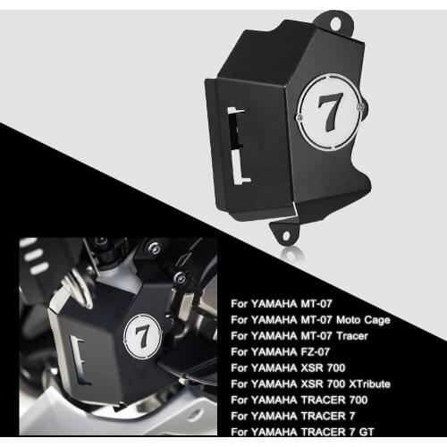 BILLET COOLANT RESERVOIR COVER For YAMAHA MT-07 FZ-07 MT FZ 07 2013 2014 2015 2016 2017 2018 2019-2021 FLUID TANK GUARD COVER