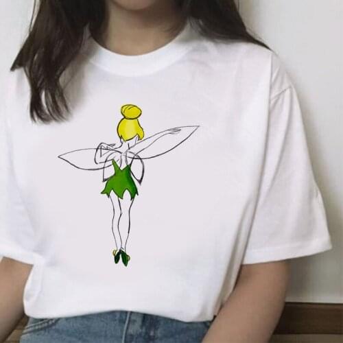 Fairy Lolita Printed Summer Aesthetic T Shirt Women Casual White Tops Casual T Shirt Short Sleeve Graphic Tees Women