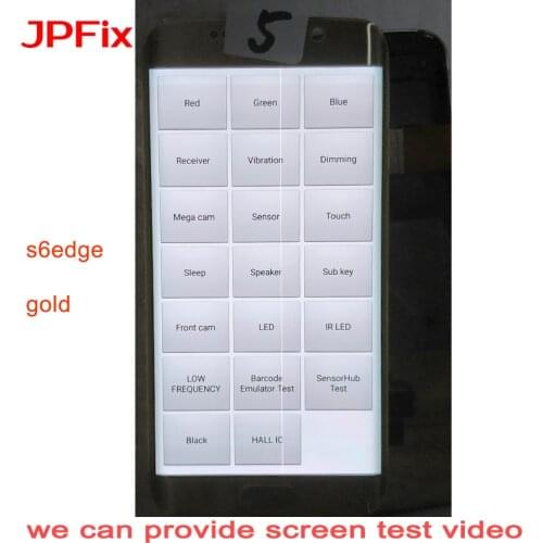 JPFIX Super AMOLED For Samsung Galaxy S6 Edge G925FD LCD Display Touch Screen Ink Spot Colored Line Burn-in Digitizer Assembly
