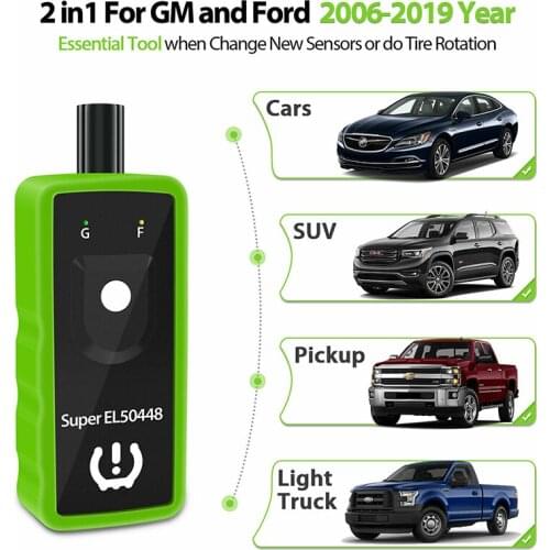1pc for GMC Ford Opel BMW EL50448 Universal Auto Tire Pressure Monitor Sensor System Reset Car TPMS Relearn Car Inspection Tool