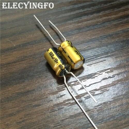100pcs 100uF 10V NICHICON FG Fine Gold 6.3x11mm 10V100uF Top Grade Audio Capacitor