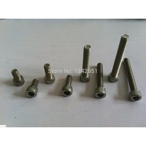 100pcs Metric Thread M3x12 304 Stainless Steel Hex Socket Head Cap Screw Bolts