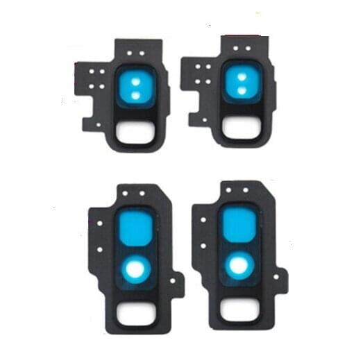 100Pcs Rear Back Camera Glass Lens Cover with Frame Holder For Samsung Galaxy S9+ G960F S9 Plus G965F G965U Replacement Parts