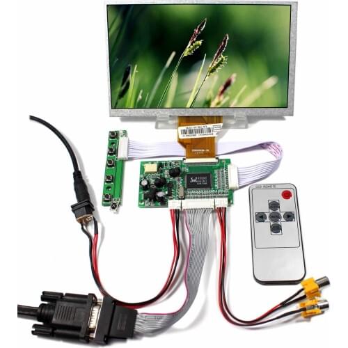 7inch AT070TN90 800x480 LCD Screen+VGA 2AV Reversing LCD Controller Board VS-TY50-V1