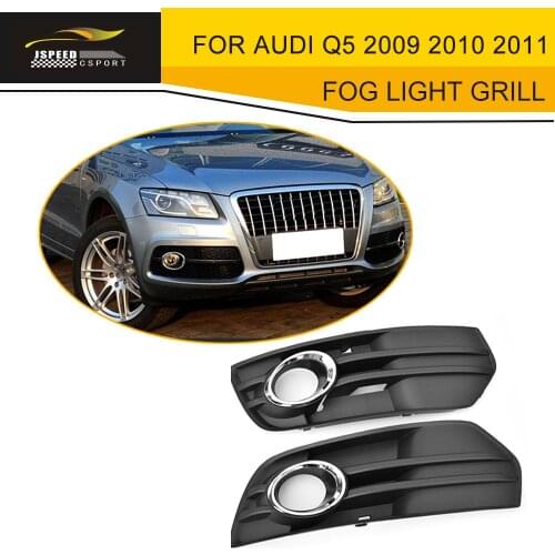 ABS Front Bumper Fog Light Fog Lamp Frame Cover For Audi Q5 2009 2010 2011