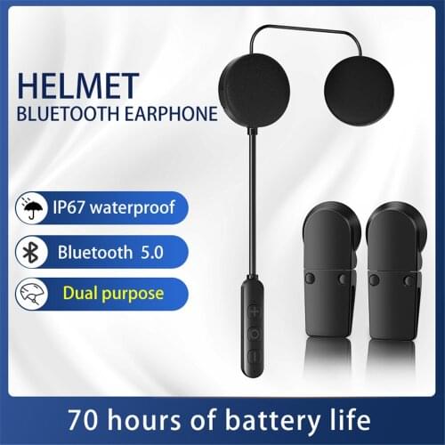Kebidu Q7 Motorcycle Helmet Wireless Bluetooth Headset Connection 2 Phones Super Strong Sound Auto Answer Quality High Loud Volu