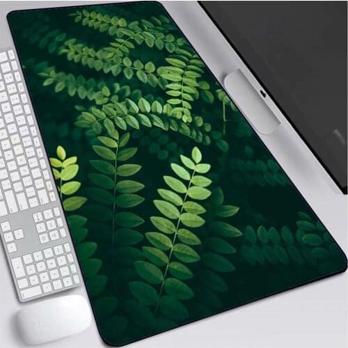 XGZ Nordic Style 90x40cm Large Mouse Pad Notebook PC Gamer Big Banana Leaf Mouse Pad Non-slip Natural Rubber with Seaming Desks