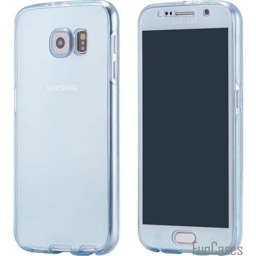 For Samsung Galaxy S7 Ultra Slim Transparent Case Full Coverage 360 Protective Soft TPU Cover Luxury Gel Capa for Galaxy S7 2016