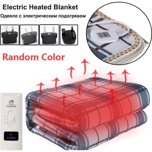 220V Home Electric Blanket Heater Single Double Body Warmer Heated Blanket Thermostat Warm Pad Electric Heating Blanket