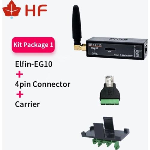 Elfin-EG10 Serial Port Device Connect to Network Modbus TPC IP Function RJ45 RS232 to GSM GPRS Serial Server