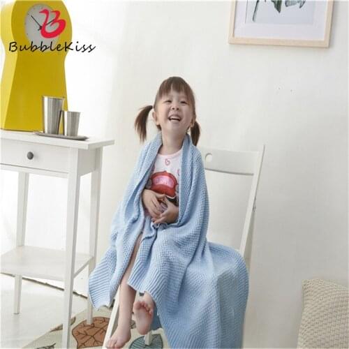 Bubble Kiss 2020 Modern Style Blanket Cotton Knitted Throw Blanket Summer Air-Conditioned Room Baby Blanket Fashion Soft Blanket