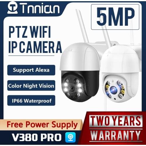 3MP PTZ Wifi IP Camera Outdoor 4X Digital Zoom AI Human Detect Wireless Camera ONVIF Audio 2MP Security CCTV Mini V380 Camera