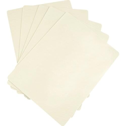 10pcs Permanent Makeup Eyebrow Lips Tattoo Practice Skins Blank Sheet Tattoo Leather Fake Skins Double Sided for Needle Machine