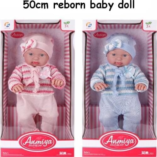 JINGXIN PRINSES 50CM Reborn Baby Dolls Full Silicone Bath Play Bebe Doll Toys Waterproof No Function Reborn Toy For Kids Gifts