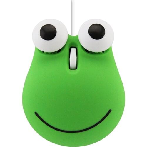 Cute Wired Computer Mouse Leap Frog Mini Cartoon 3D Optical USB With Mouse Pad For Kid PC Laptop Desktop