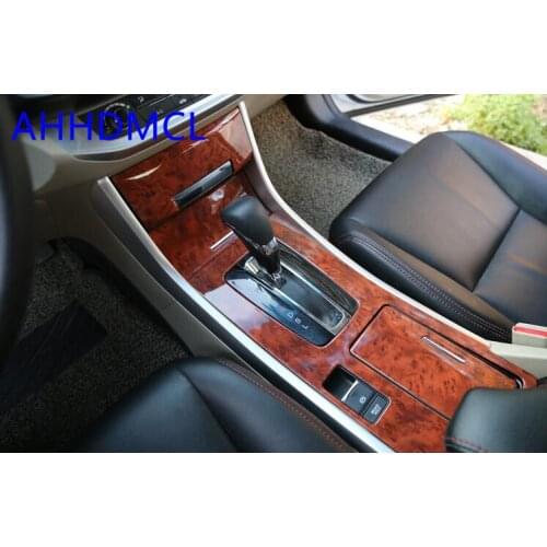Car Interior Mouldings Modification Decorative Trim Frame Interior Sequins Mahogany Color For Accord IX 2014 2015 2016