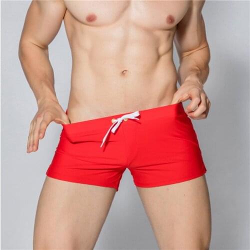 Men Swimming Trunks Quick Dry Beach Wears Men Solid Briefs Boys Swimming Shorts Maillot De Bain Sexy Panties Summer Surfing