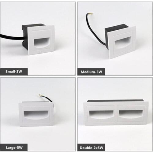 Outdoor Waterproof LED Wall Lamp buried lamp 3W5W10W embedded footlights LED step lights Garden Spotlight AC85-265V/DC12V