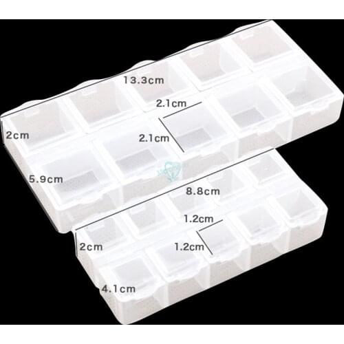New 10holes Dental Storage Box with Individual caps for Dental Orthodontic Brackets/Buccal tubes/Bands Parts Case Box