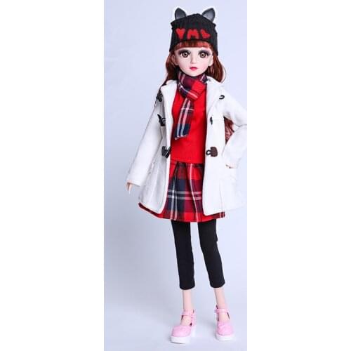 Dolls Clothes Dress Up Doll Clothing For 1/3 60cm Fashion Casual Clothes Skirt Dress Set DIY Girls Dolls Accessories Toys