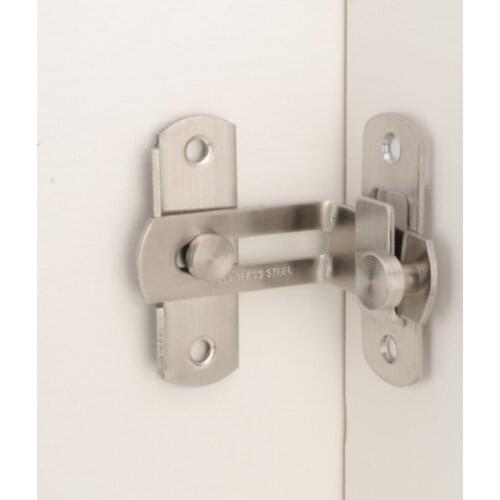Stainless steel lock right angle flat angle bend lock easy assembly bolt stainless steel door buckle cabinet door lock