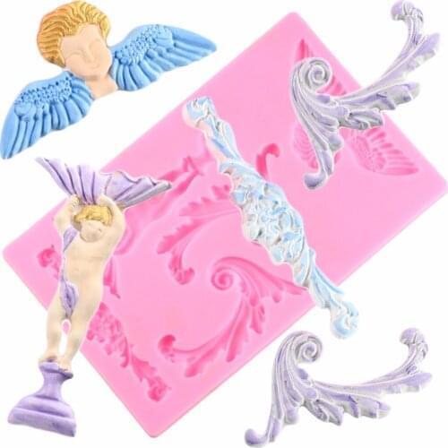European Relief Shape 3D Craft Relief Chocolate Confectionery Silicone Mold Fondant Cake Kitchen Decorating DIY Tools