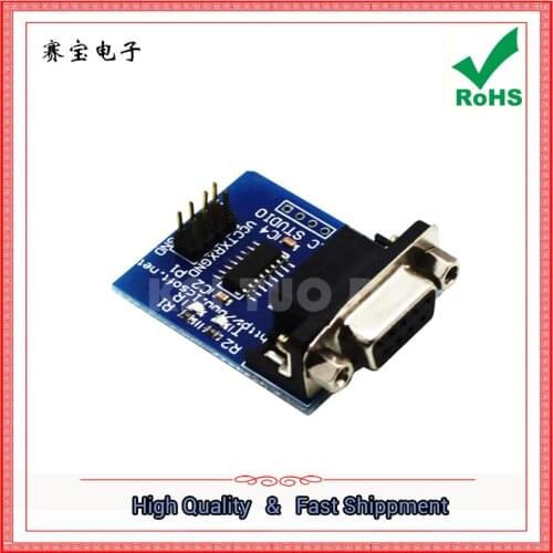With 4 DuPont serial port module RS232 to TTL module with send and receive indicators board (C6A5)