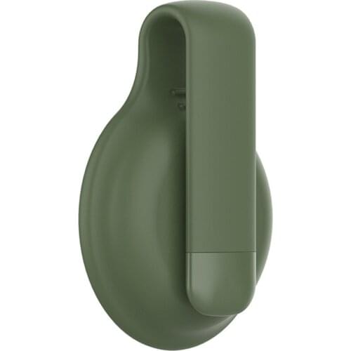 Steel Clip Silicone Protective Shockproof Anti-scratch Anti-fall Case Cover Shell for Apple Airtag Tracker Accessories