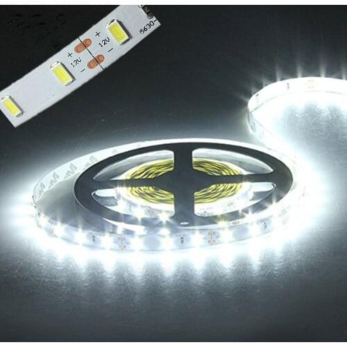 Led strip light tape 5630 300led 5m non waterproof DC 12v 3000k 6500k 8000K white warm white red blue green super bright
