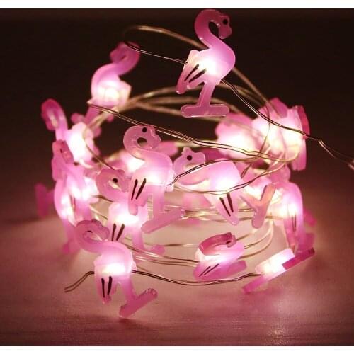 Flamingos LED 2.2M Copper Wire String Lights Waterproof Holiday lighting For Wedding Party Decoration Light
